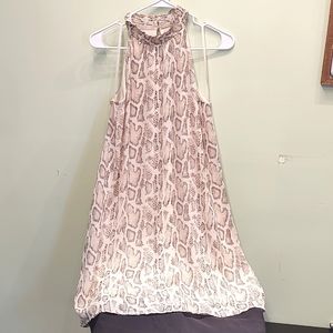 Light animal print summer dress